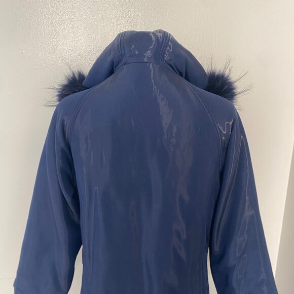 Alberta Ferretti Tech Long Jacket Coat Blue Vintage Y2K - Picture 9 of 12